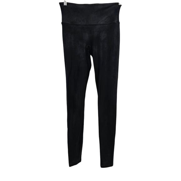 SPANX Leggings Womens Medium Black High Rise Slimming Shaping Tummy Control - Picture 1 of 7